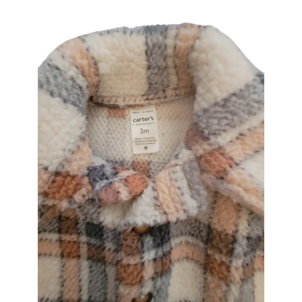 Baby Sherpa Jacket By Carters Unisex‎ 3M